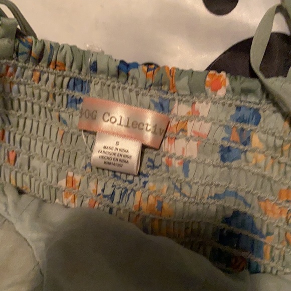 Green floral flowy casual dress - Picture 4 of 5